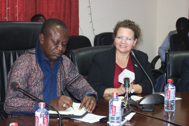 Amb. Shani Cooper & Mr. George Oduro, Deputy Minister of Food and Agriculture 